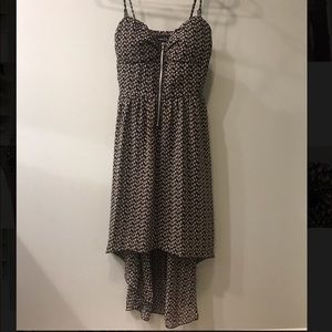 Spaghetti Strap High Low Hem Asymmetrical Dress